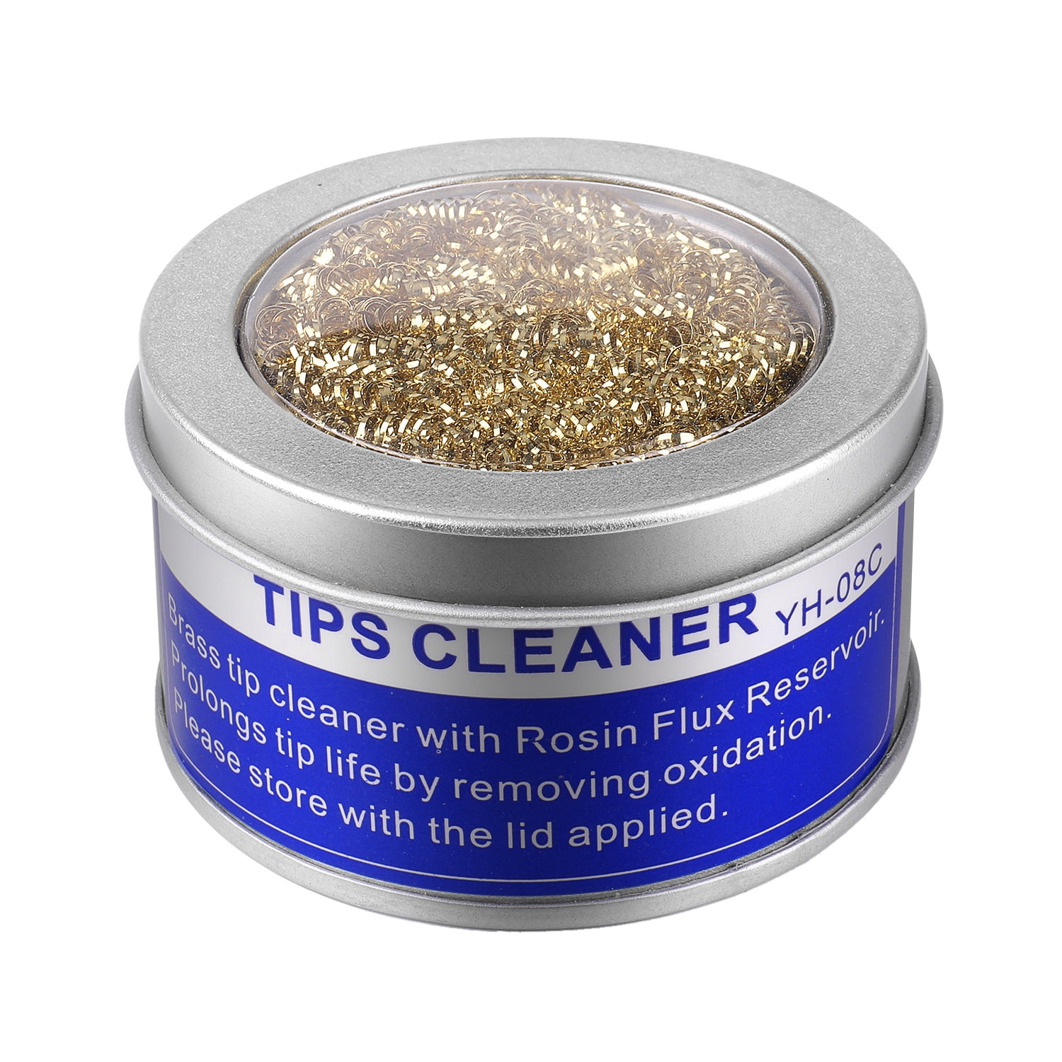 Soldering Iron Tip Cleaner, Soft Coiled Brass Wire Sponge Stainless