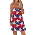 thumbnail image 2 of Summer Romper for Women Adjustable Strap Sleeveless Short Jumpsuits With Pockets Casual Loose Beach Pants Print Fashion Beach Cover Up, 2 of 5