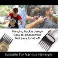 thumbnail image 4 of 3 Pack Clipper Guards Premium Compatible with Wahl Hair Clippers Trimmers with Metal Clip - 3 Cutting Lengths is 1 1/2” ，1/2” and 1”(1.5，3，,4.5 mm) Fits Most Size Wahl Clippers Guide Combs，Black, 4 of 6