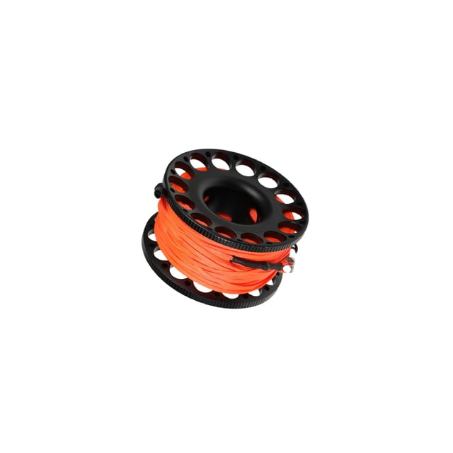 Soidarity Carrete de seguridad de alta densidad, cuerda de 30m, ligero, de aluminio, cueva, buceo, tecnología, carrete, accesorios de natación, Deportes acuáticos Negro