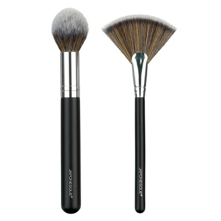Japonesque Highlighting Duo Brush Set (Best Brush For Dior Airflash)