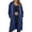 Navy, variant on Long Fleece Hoodies for Women Long Sleeve Oversized Sweatshirts Casual Lightweight Fleece Jackets With Pockets Womens Zip Up Hoodies (Navy,S)