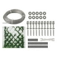 thumbnail image 6 of CHENGSI Stainless Steel Wire Trellis Kit Wall Climbing Plant Support Set with Rustproof Crosshead Standoffs Anchors for Garden Vines Ivy Roses Outdoor Decor, 6 of 10