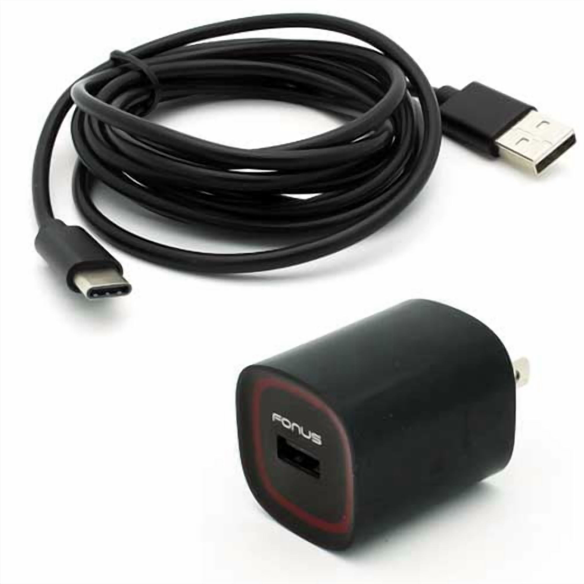Home Charger 2.4A for Motorola Moto G 5G (2022, 2023, 2024, 2025) Phone Models - USB Cable TYPE-C 6ft Power Adapter USB-C Cord