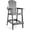 Grey, variant on FUNBERRY Tall Adirondack Chairs Set of 2 with Removable Connecting Table, All Weather High Top Balcony Chair with Cup Holders