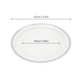 thumbnail image 3 of 25 Set Plates Round Polystyrene Dinner Plates Charger Serving Tray Clear Charger （Silver）, 3 of 12