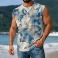 thumbnail image 4 of adaychics Mens Tie Dye Tank Top Vintage Sleeveless Crewneck Muscle Basic Tees Loose Fit Summer Tops for Leisure, 4 of 7