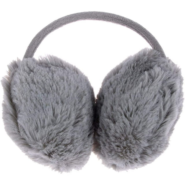 Cache-oreilles Mode Adulte Cache-Oreilles d'Hiver Cache-Oreilles Fille Coréenne Fausse Fourrure Confortable (Couleur : Gris, Taille : Taille Unique)
