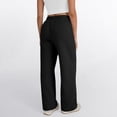 thumbnail image 6 of SUNBS Wide Leg Sweatpants Womens Cargo Pants Baggy Lounge Casual Pants Drawstring Sweat Pants with Pockets, 6 of 8