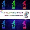 thumbnail image 3 of Cool Things pour Chambres Jinx Arcane Lampe Visuelle 3D Tactile Lampe de Table LED, 3 of 5