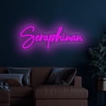 thumbnail image 2 of UPONRAY Single-line Custom Neon Signs, Customizable USB-Powered & Dimmable LED Neon Light, Stylish Wall Decor for Bedroom, Home, Lover, Friend, Orange, 14 inch/7 Letters, 2 of 8