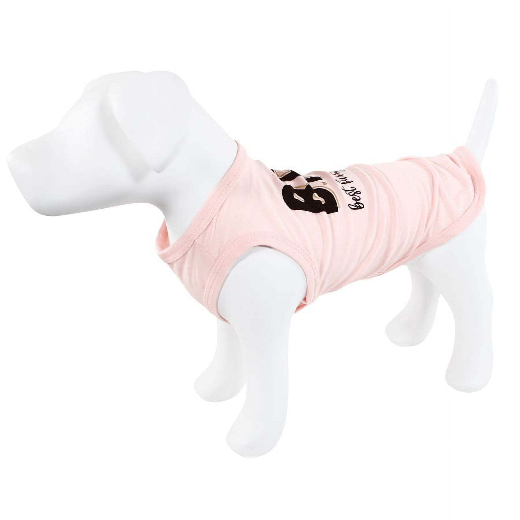 Luvable Friends Dog Pet Dog and Cats Cotton T-Shirts 2pk, Bff Houndstooth, X-Large