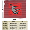thumbnail image 3 of Muhlenberg College Logo Fleece Blanket, Very Soft Microfiber Flannel Blanket for Couch Warm and Cozy for All Seasons, Black, 3 of 6