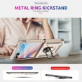 thumbnail image 4 of For Samsung Galaxy Z Flip 7 Case ,Heavy Duty Shockproof Body Phone Cover Built in Metal Rotated Magnetic Ring Holder Kickstand,Dual Layer Military-Grade Drop protection,Gold, 4 of 8
