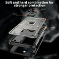 thumbnail image 2 of Case for iPhone 12 Pro,Military Grade  [Built-in Kickstand] Magnetic Ring Holder Heavy Duty TPU+PC Shockproof Drop Protection Phone Case for iPhone 12 Pro,6.1 inch (Gray), 2 of 11