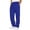 Dark Blue, variant on Up to 65% Off! Fmbrln Mens Summer Sweatpants Fashion Drawstring Elastic Waist Casual Loose Solid Color Athletic Pants with Pockets Lounge Straight Leg Pants