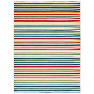 SAFAVIEH Washable Rug Outdoor Barbados Collection - 3'3 x 5'3, Green & Pink, Non-Shedding & Easy to Clean, Ideal for Patio, Backyard, Mudroom (BAR516X