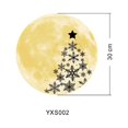 thumbnail image 1 of Calcomanías de pared de vidrio luminosas navideñas - Decoración de pared navideña que brilla en la oscuridad con Papá Noel en trineo - Calcomanías de pared luminosas extraíbles para puerta del hogar, ventana, dormitorio, baño, vacaciones navideñas JM  Pegatina de pared, 1 of 4