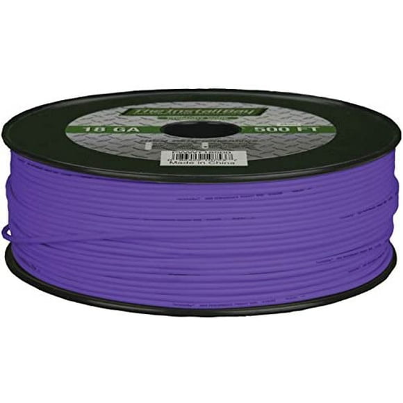 Install Bay PWPL18500 Fil Primaire 18 Jauge, 500 Pieds (Violet)