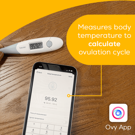 Beurer - Basal Pregnancy Planning Thermometer - White/Purple