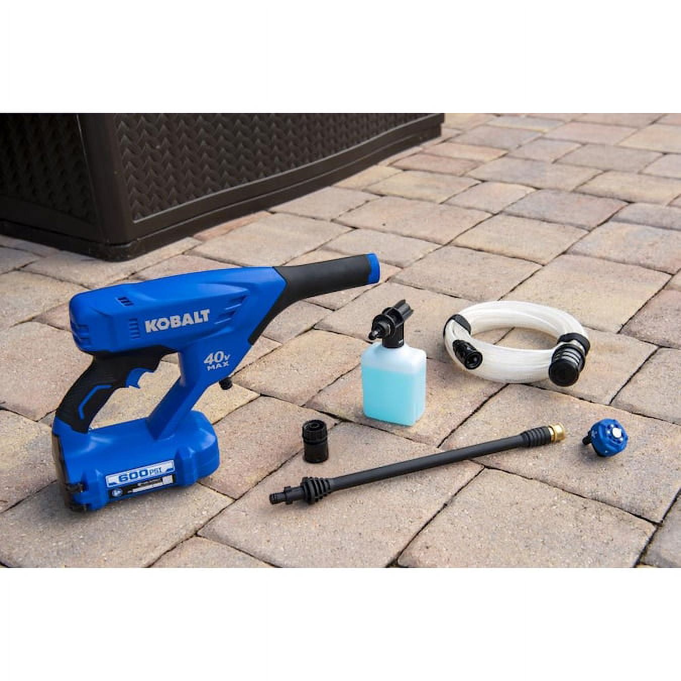 Kobalt 600-PSI 0.8-GPM 40v Cold Water Electric Pressure Washer Sprat Gun Kit
