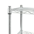 Hyper Tough 4 Tier Wire Shelf Unit, Chrome, 1400 lb. Capacity, Adult