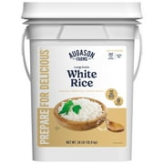 Augason Farms Long Grain White Rice Long Term Food Storage Everyday Meal Prep 4 Gallon Pail