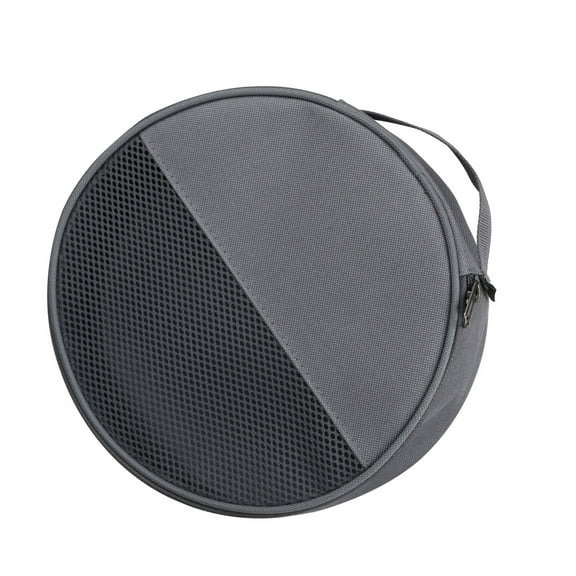Round Plate Carriers Bag with Zippers and Handle for Outdoor Camping Tableware Storage Dish Organizers Picnics Plate Bag