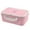pink, variant on Uioepy Blowout Sale Square Double-Compartment Lunch Box, Non-Microwaveable Pink Lunch Box Portable Wheat Straw Picnic Microwave Bento Food Storage Container Hot Food Storage Storage Rack