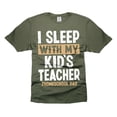 thumbnail image 5 of Mens Funny Joke shirt I Sleep With My Kid's Teacher Shirt Homeschool Dad Shirt Funny Graduation Tee (Large Grey), 5 of 6