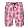 thumbnail image 3 of Goofa Haear Strawberry Printed Mens Swim Trunks Summer Quick Dry Short Beach Swimwear Bathing Suits-3X-Large, 3 of 9
