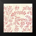 thumbnail image 2 of Vess, June Erica 12x12 Black Modern Framed Museum Art Print Titled - Weathered Patterns in Red V, 2 of 5
