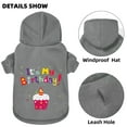 thumbnail image 3 of Dog Birthday Outfit Dog Birthday Party Sweater Hoodie Dog Birthday Gift for Puppies,Cats, Small Medium Large Dogs, 3 of 7