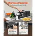 thumbnail image 4 of KFFKFF Commercial French Fry Cutter, Stainless Steel Vegetable Fruit Chopper with 3 Replacement Blades 1/2-Inch 3/8-Inch 1/4-Inch, Electric Potato Slicer Dicer, 4 of 9