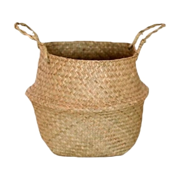 2026 Olive Tree Basket – Wicker Seagrass Planter for Tall Indoor Faux Plants,Decorative Rattan Basket Cover for Houseplants,Snake Plant,Monstera,15inch