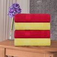 thumbnail image 2 of Ample Decor Hand Towel 18 x 28 inch Pack of 4 600 GSM 100% Cotton, Soft & Lightweight, Quick Drying - Red & Yellow, 2 of 5