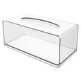 thumbnail image 1 of Cubierta de caja de pañuelos acrílica, soporte de pañuelos Rectangular transparente, caja dispensadora de servilletas faciales para baño, para uso en el hogar, la Oficina y el coche, 1 of 5