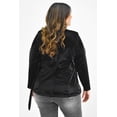 thumbnail image 3 of Blazer envolvente de vinipiel Roman Fashion /Tallas Extras, 2234 (Negro) negro 38, 3 of 7