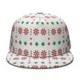 thumbnail image 2 of Custom Christmas Printed Flat Baseball Cap – Adjustable Snapback Hat with Flat Bill, Breathable and Durable, Personalized Design for Sports, Travel & Daily Wear, 2 of 6