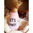 thumbnail image 3 of Coco + Rebel Pink Graphic Dog T-Shirt, 3 of 6