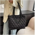thumbnail image 5 of Kukuzhu Quilted Tote Bag for Women Trendy Purses Puffer Tote Bag Women Aesthetic Tote Bag Puffy Bag Quilted Bags, 5 of 7