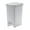 White Smoke, variant on Superio Slim Step On Pedal Plastic Trash Can, Waste Bin - 26 Qt, Onyx Grey