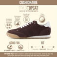 thumbnail image 3 of Cushionaire Topcat 100% Genuine Leather Suede Sneakers for Women, Lightweight Everyday Casual Womens Shoes with Retro Style and Cushioned Comfort, 3 of 16