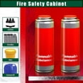 4 Gallon Red Flammable Safety Cabinet, Double-Wall 2mm Steel Fire ...