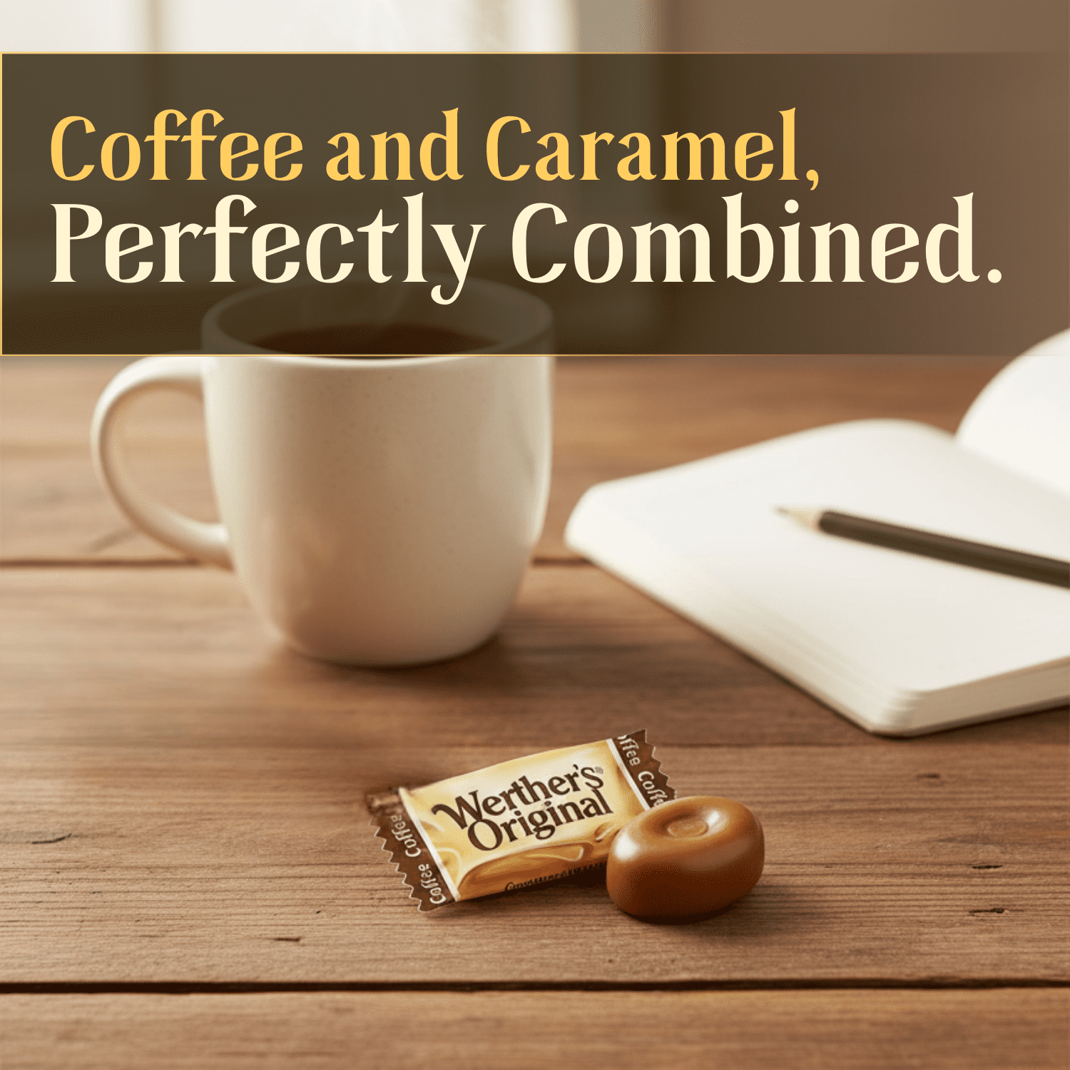 Bulk Werthers Original Hard Candy | Bulk Candy Individually wrapped | Werthers Caramel Candy | 1 lb Individual Flavor Bag | Ships in an Aromatik™ Resealable Pouch (Caramel Coffee)