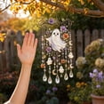 thumbnail image 4 of JHyouerji Halloween Acrylic Suncatcher Wind Chime 8x11in Window Porch Balcony Light Refraction Hanging Decor Ornament, 4 of 7