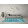 thumbnail image 3 of Ahgly Company Indoor Rectangle Abstract Light Blue Modern Area Rugs, 4' x 6', 3 of 4