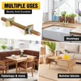 thumbnail image 2 of Countertop Joint Connectors,Counter Top Fasteners Bolt,Butcher Block Fasteners Draw Bolts,Miter Bolts Connector Hardware for Bed Frame,Furniture,Tabl, 2 of 7