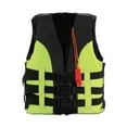 thumbnail image 1 of Life Vest Swimming Boating Drifting Aid Jacket With Whistle For Child(Green， 5-12 years old), 1 of 9