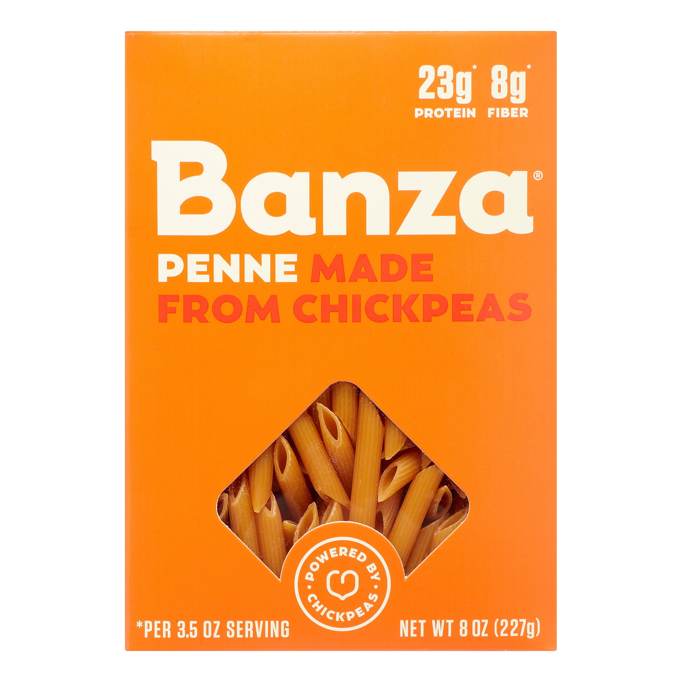 (6 pack) Banza Penne Pasta from Chickpeas - Gluten Free, High Protein, and Lower Carb Shelf-Stable Protein Noodles, 8oz